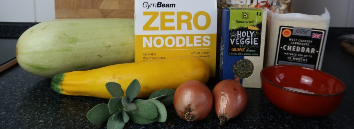 zdravý veganský recept – Zero těstoviny s dýní a šalvějí