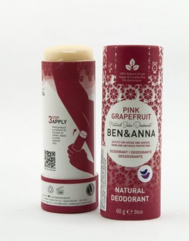Ben & Anna Deodorant Stick Pink Grapefruit bez chemie – recenze, zkušenosti