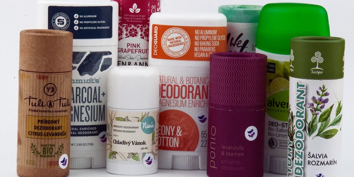 test, srovnání tuhých přírodních deodorantů v tyčince pro muže, pro ženy
